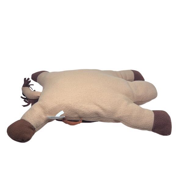 Crown Crafts Horse Plush Pillow Buddies Large 25" Vintage Tan Brown Saddle - Picture 6 of 7